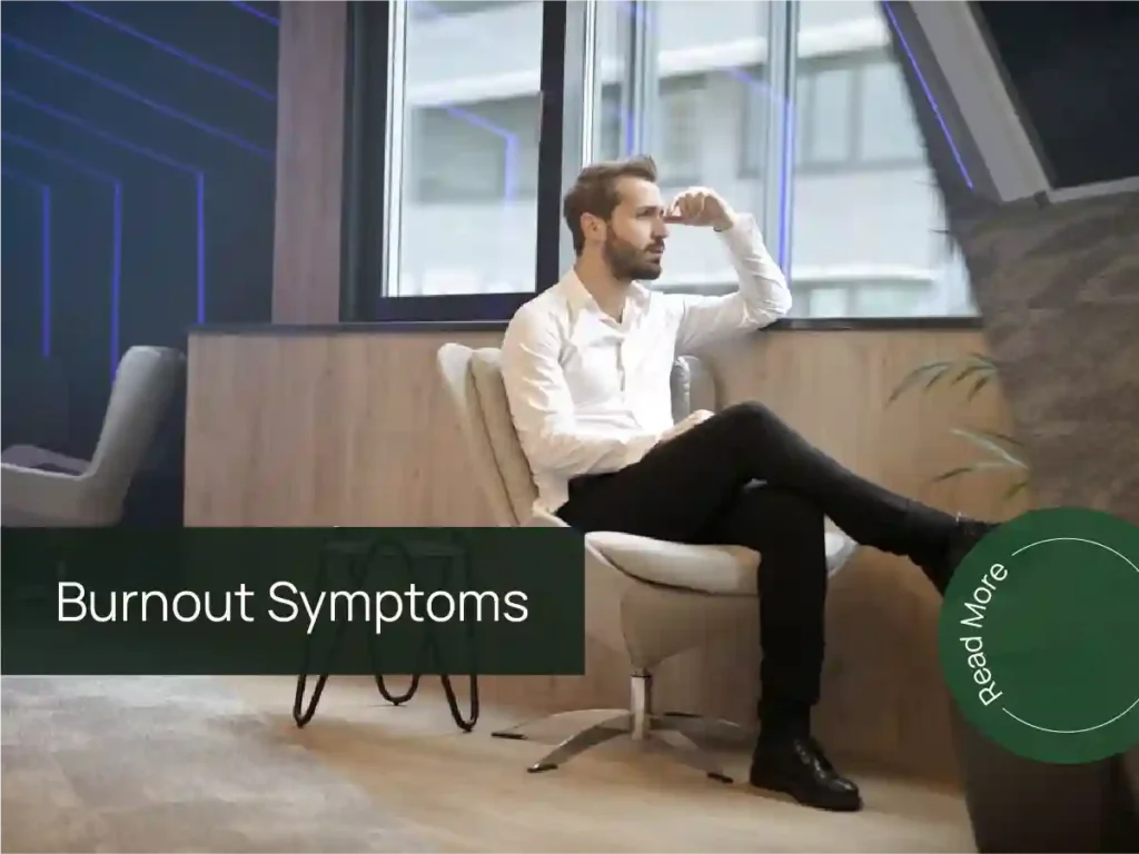 Common burnout symptoms including exhaustion, stress and low motivation