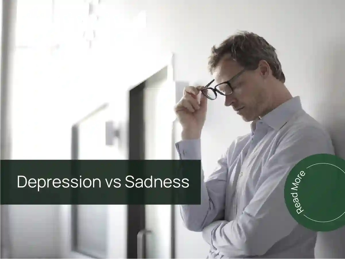 Depression vs sadness showing differences in mood, emotions and daily functioning